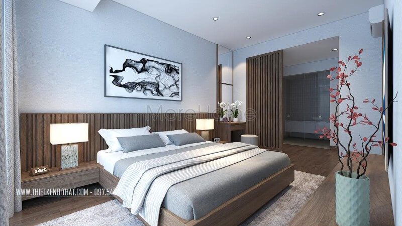 Giường ngủ gỗ công nghiệp đẹp mắt, thiết kế tinh tế tinh tế